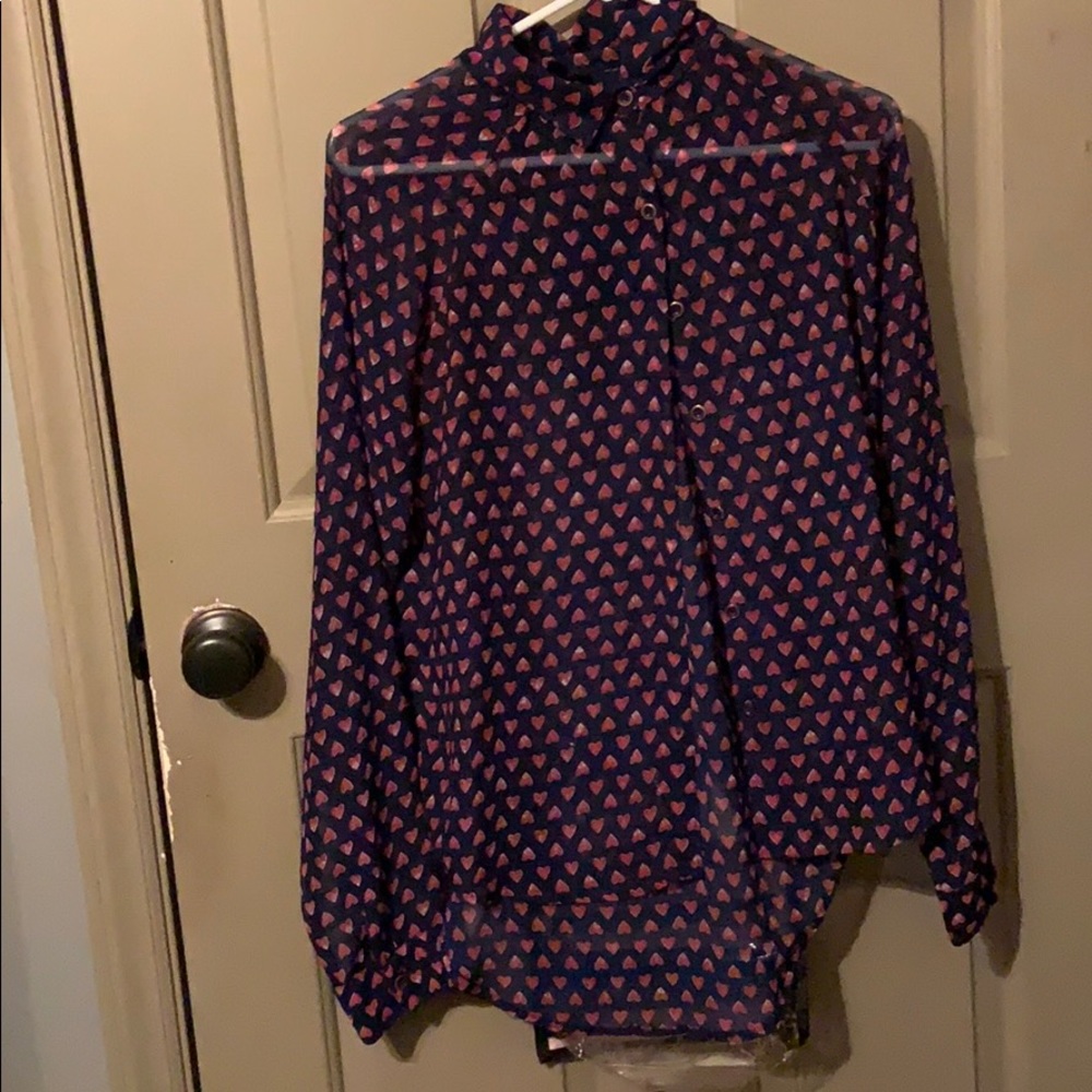 Navy blue blouse